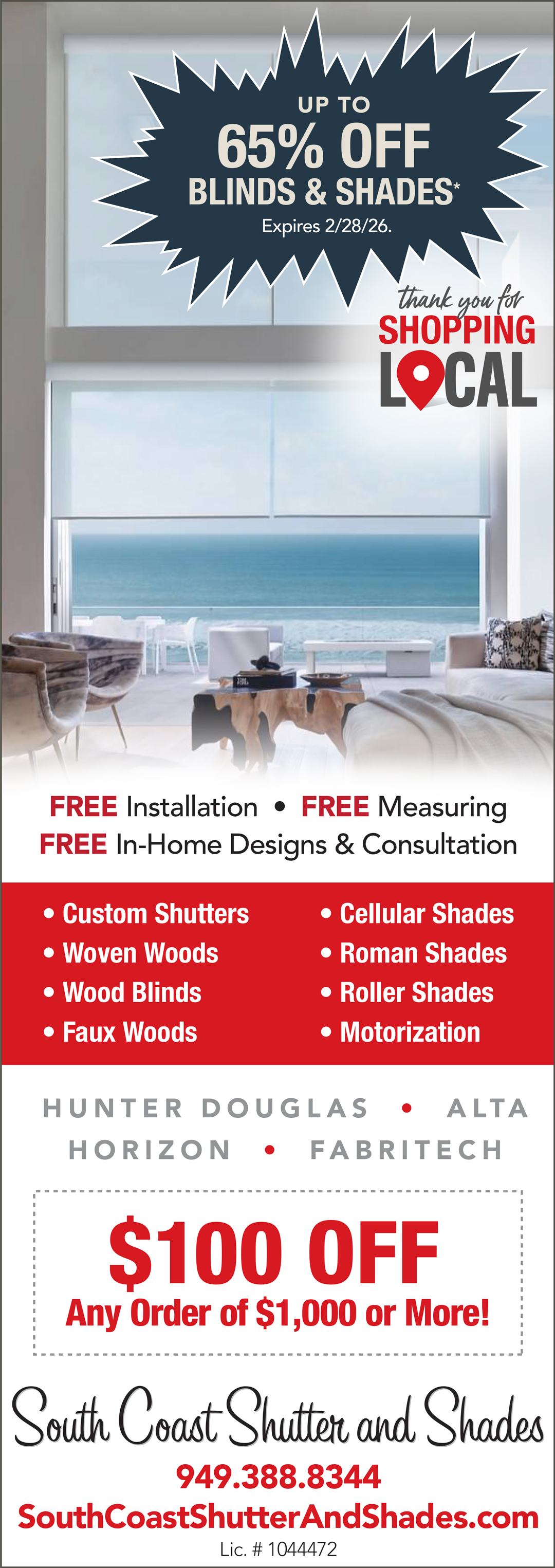 South Coast Shutter and Shades